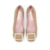 bailarina lis beige hebilla dorada
