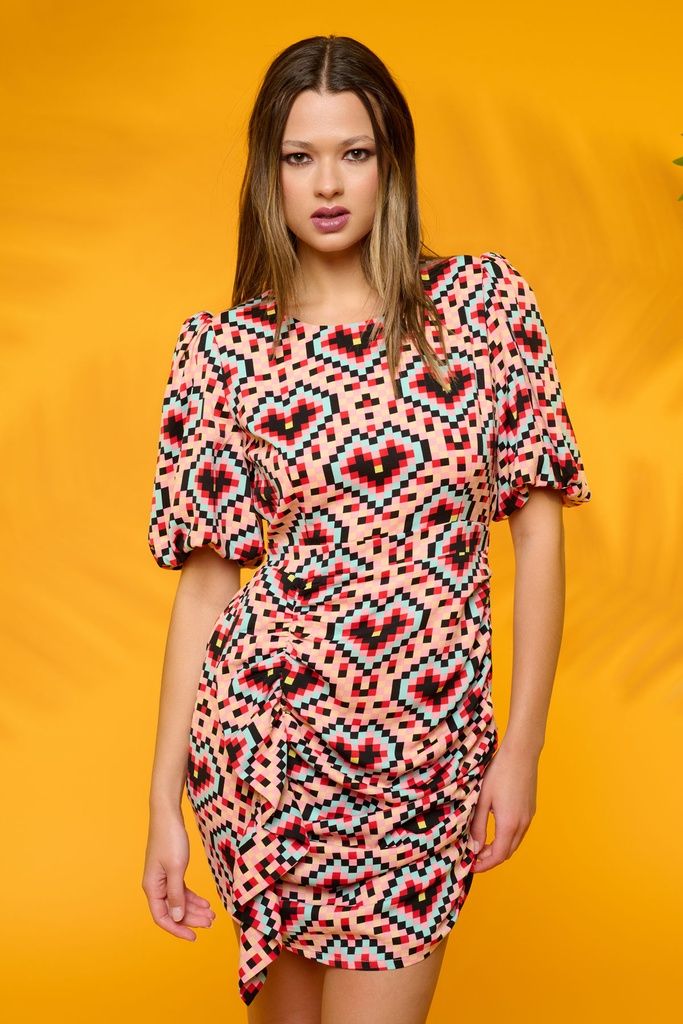 minueto pixel heart dress
