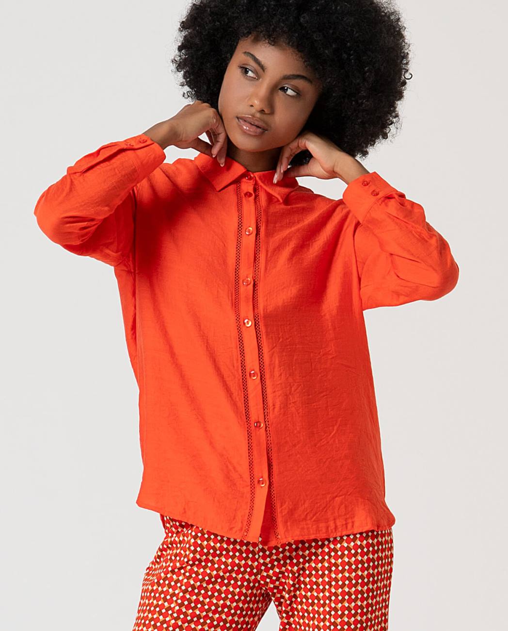 surkana camisa manga larga fornitura naranja