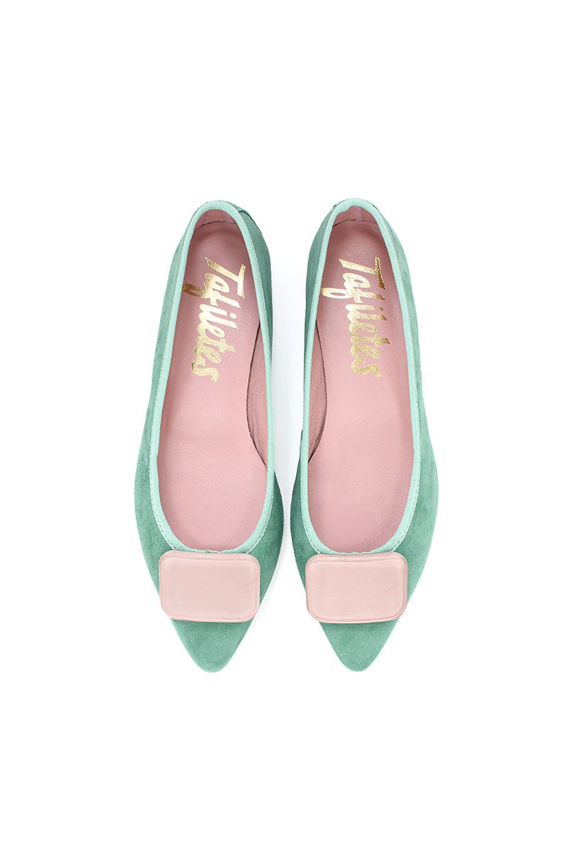 tafiletes bailarina lady punta fina verde