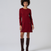 surkana vestido corto recto evase rojo