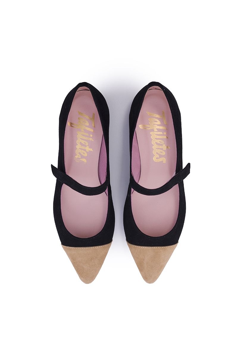 tafiletes merceditas carmen negro beige