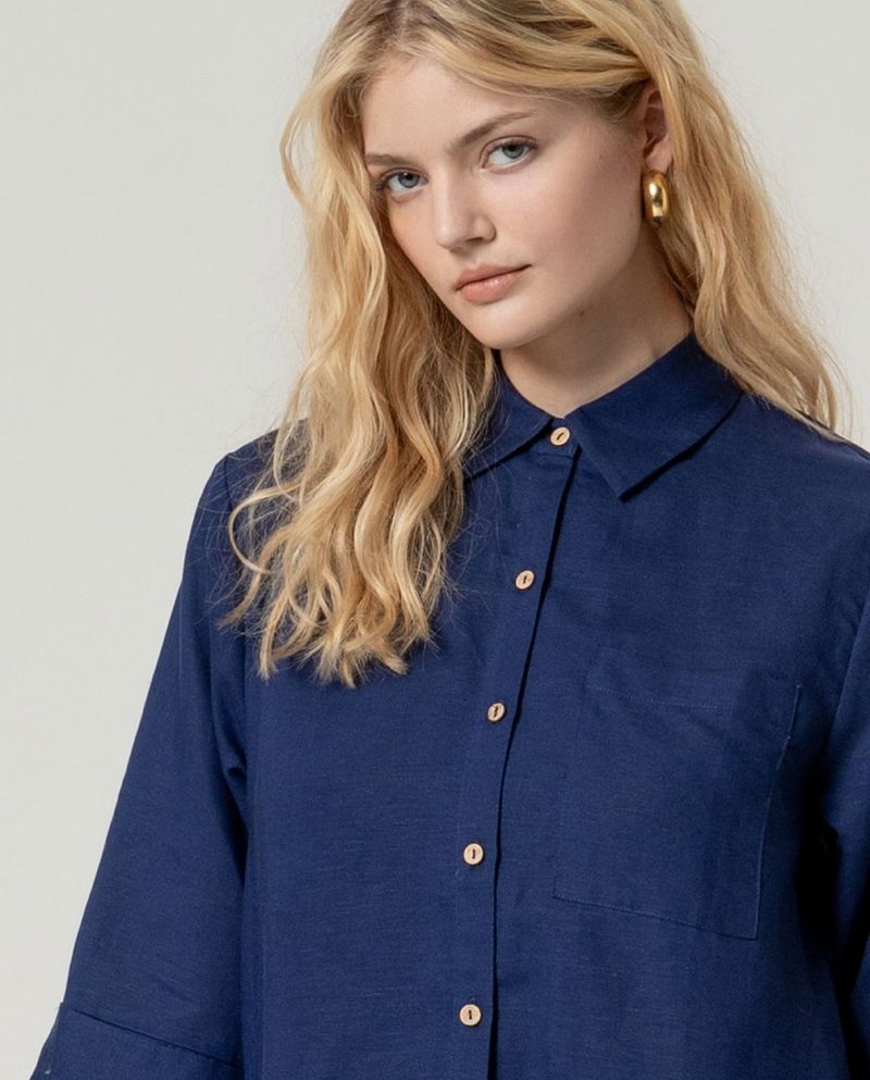 surkana camisa larga marino