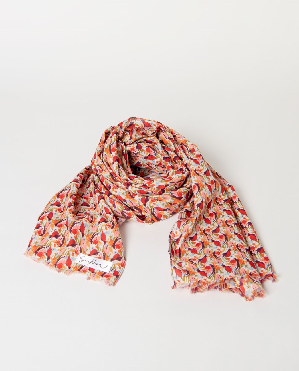 surkana pañuelo estampado teja
