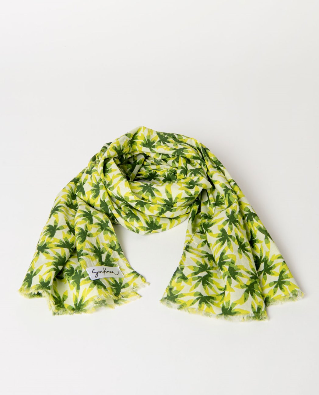 surkana panuelo estampado verde