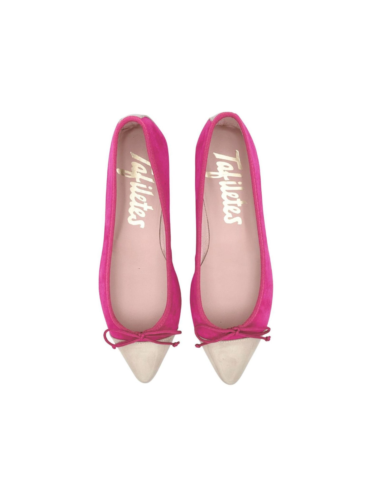 tafiletes bailarina emma punta fina fucsia taupe