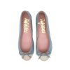 tafiletes bailarina emma punta redonda azul claro beige ok