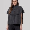 surkana capa punto cuello melange oscuro