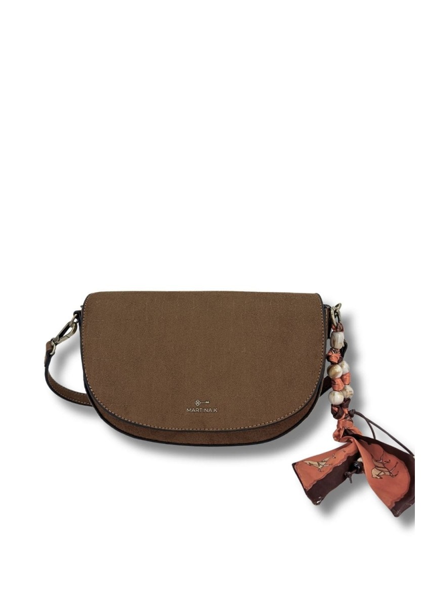 martinak bandolera antelina print acoco camel