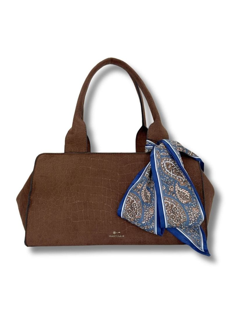 martinak bolso antelina print coco brown