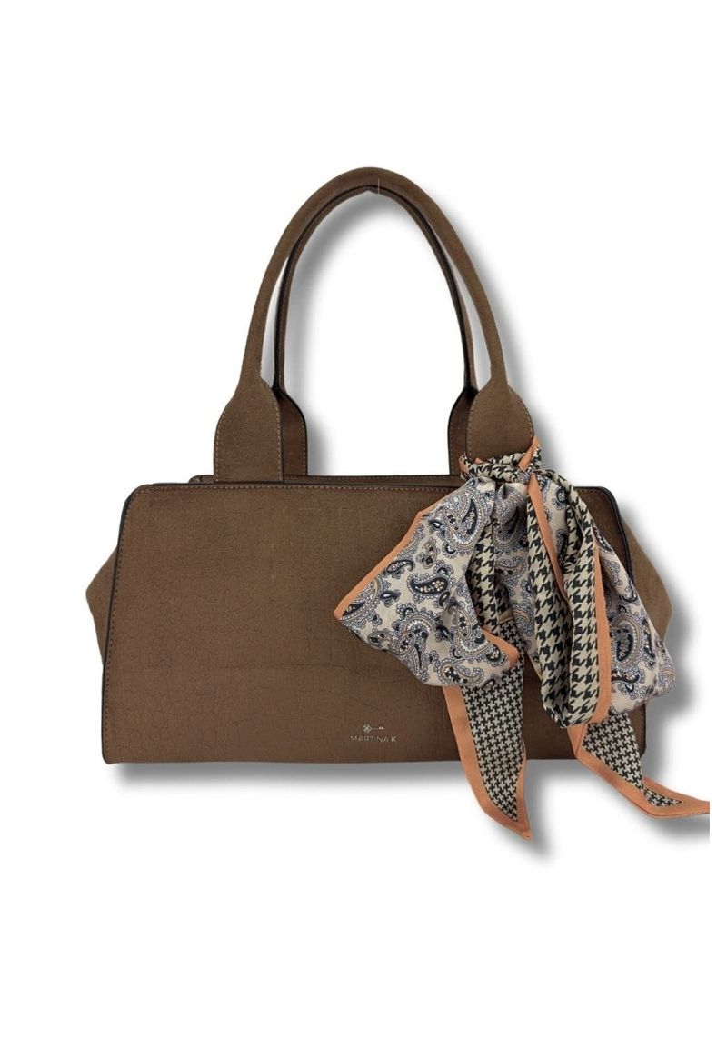 martinak bolso antelina print coco camel
