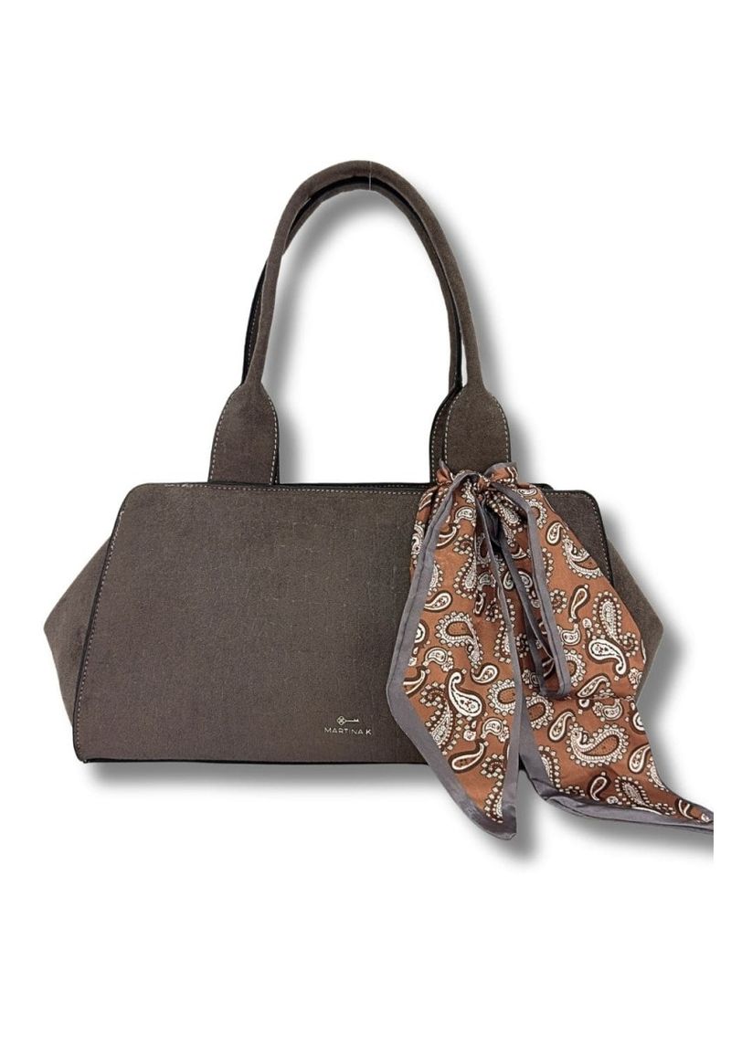 martina bolso antelina print coco gris