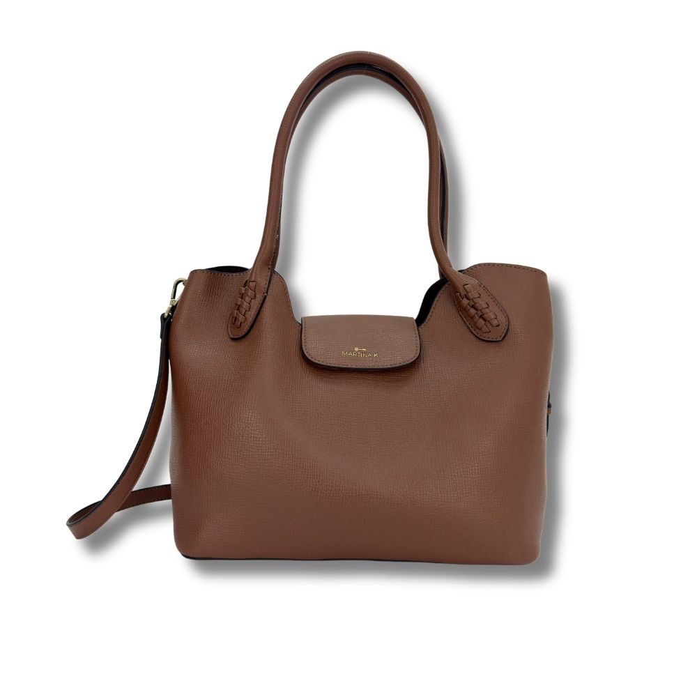 martinak bolso capazo pequena solapa camel