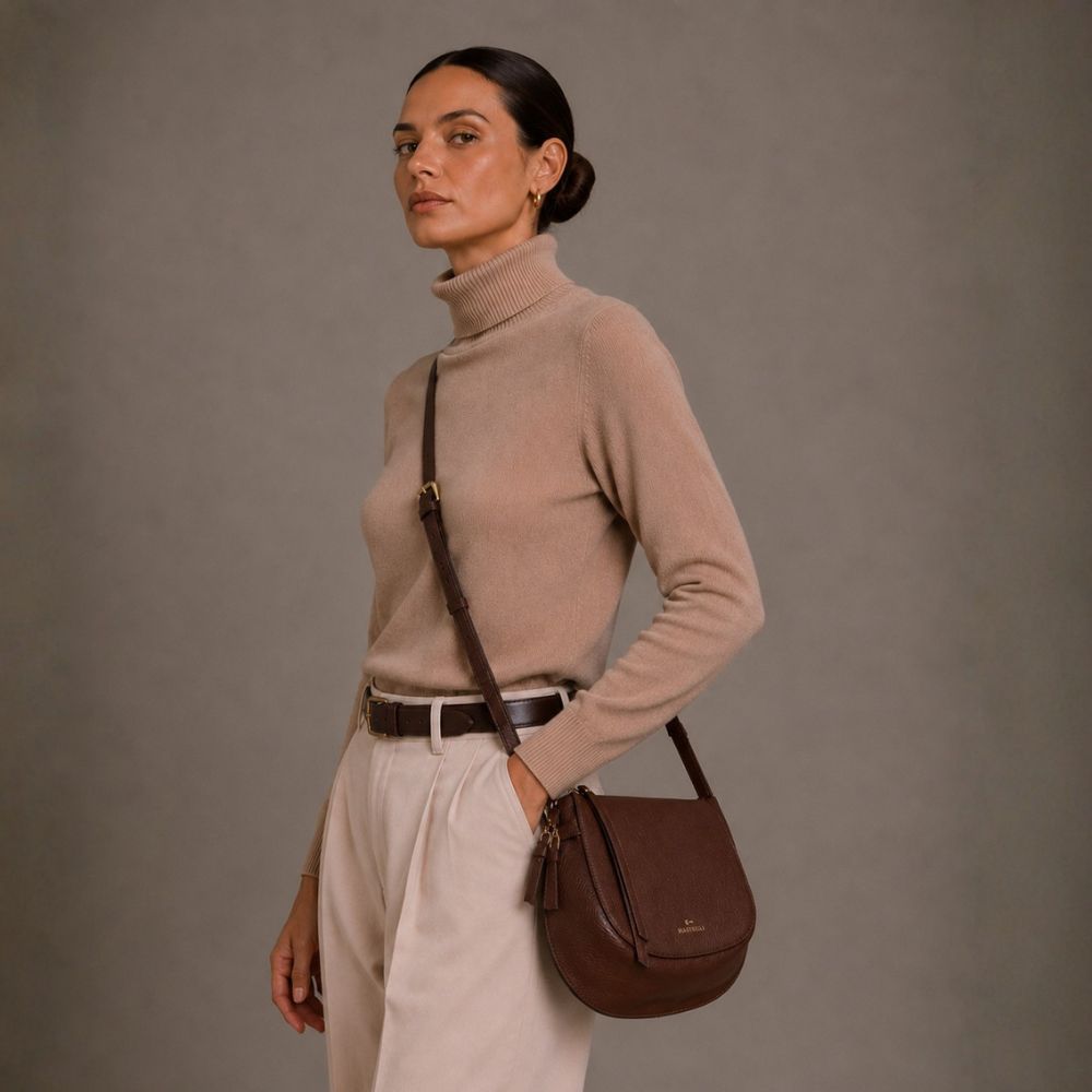martinak bolso ecopiel minimalista camel