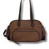 martinak bolso nylon con bolsillos ext marron