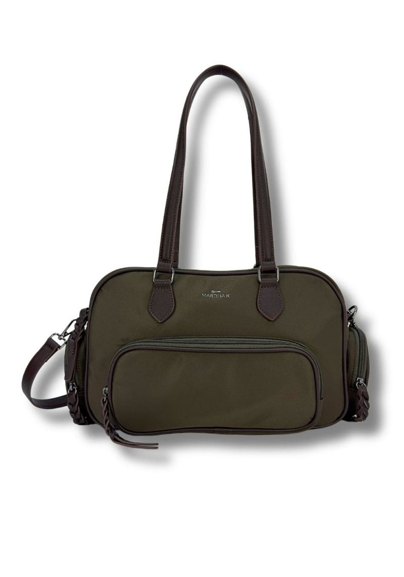 martinak bolso nylon con bolsillos ext verde