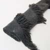 surkana bandana punto flecos gris oscuro