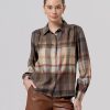 surkana camisa frunces hombros camel