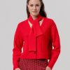 surkana cardigan escote pico lazada rojo