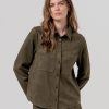 surkana sobrecamisa kaki oscuro