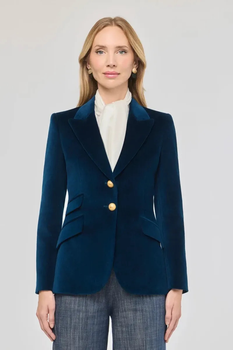 the extreme collection blazer terciopelo azul oliva edicion limitada
