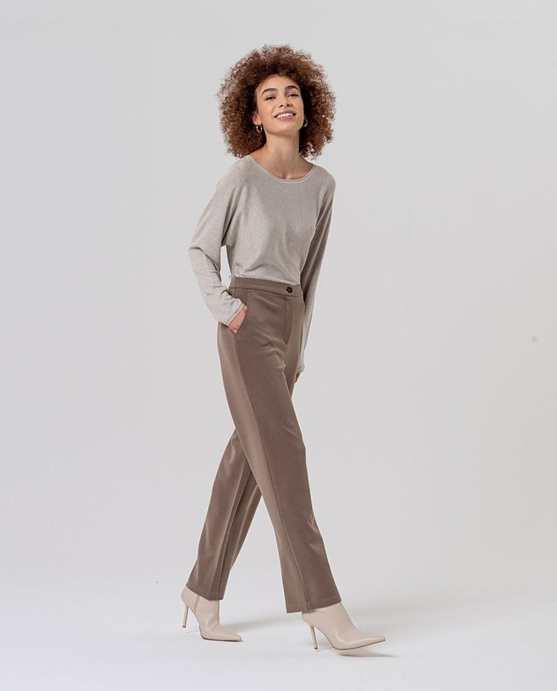 Surkana Pantalón Recto Topo